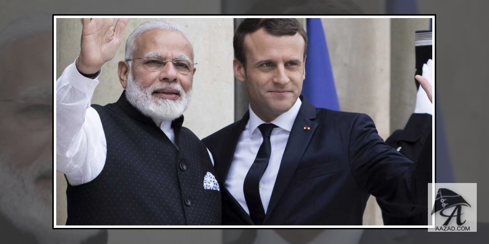 Narendra Modi And Emmanuel Macron