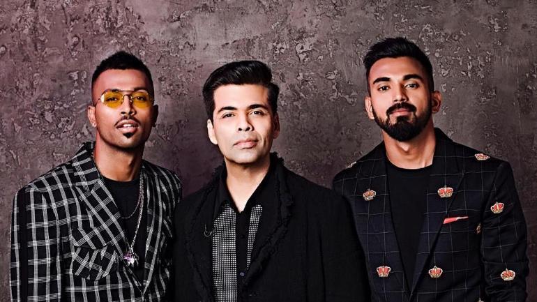 Hardik Pandya Karan johar and  KL Rahul