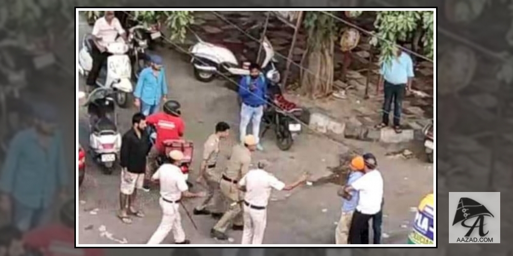 Police Beating Auto Driver