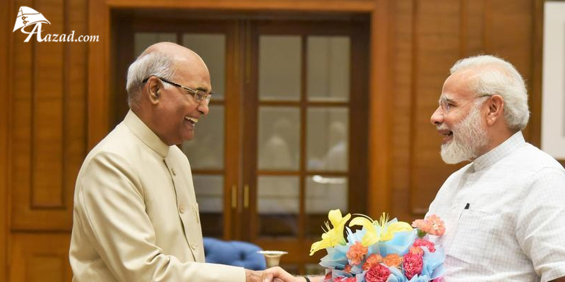 President Ram Nath Kovind With Prime Minister Narendra Modi