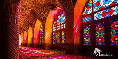Pink Mosque in Shiraz, Iran