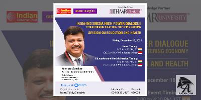 ‘भारत-इंडोनेशिया उच्च स्तरीय संवाद-2020‘ के दौरान आईआईएचएमआर विश्वविद्यालय को मिला नाॅलेज पार्टनर के तौर पर देश का प्रतिनिधित्व करने का अवसर